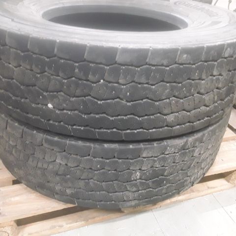 2 Continental Lastebildekk , Vinterdekk 295/80R22.5 3PMSF merket 12 mm mønster