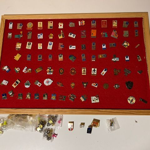 Pin samling - OL 94, Telenor, Coca Cola etc