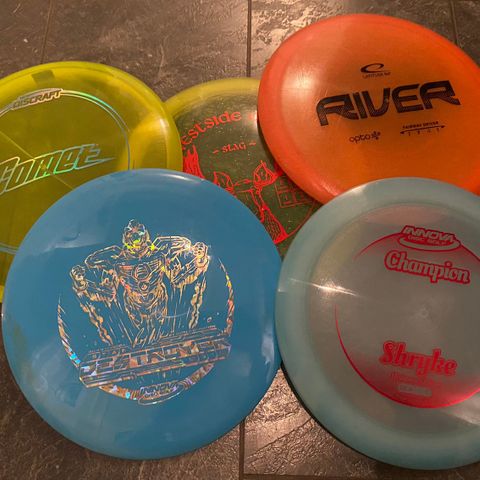 Disc golf, frisbeegolf til salgs. Innova, Discraft, Latitude 65, Westside,