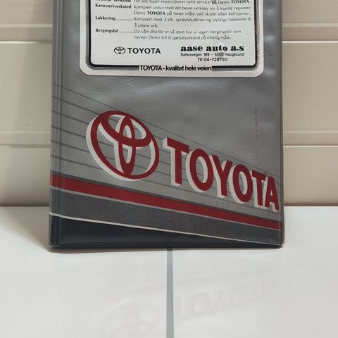 Retro Toyota Vognkort Holder Hånskrom Veske Vintage •Ink Penn & Kort•