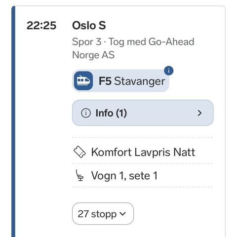 Oslo-Stavanger