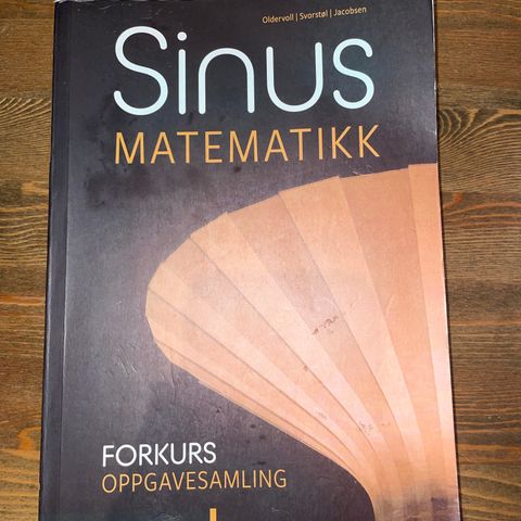 Sinus matematikk forkurs bøker