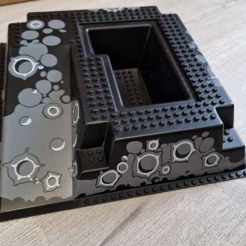 Lego 2552px2 Baseplate, Raised 32 x 32 with Ramp and Pit with Craters Pattern