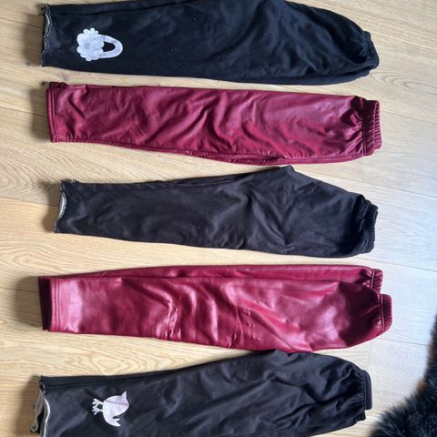 150kr= 5 Varm Vinter Fleece Bukser Str140(7-8år)/Barneklær