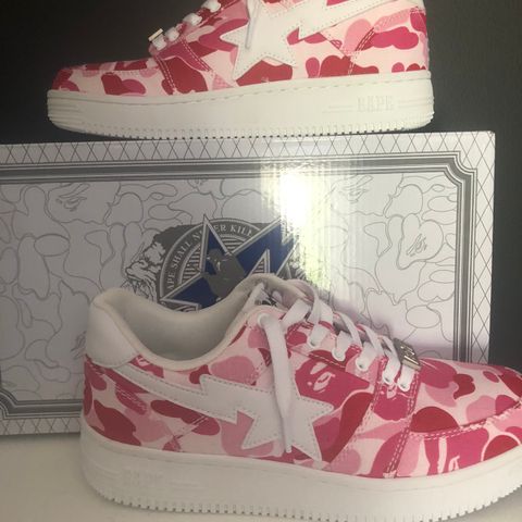 A Bathing Ape Bape Sta Low ABC Camo 20th Anniversary Pink