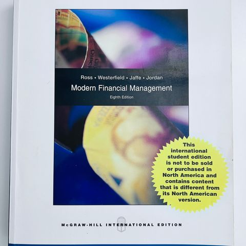 Modern Financial Management: 8th Edition Global (BI Norwegian School)