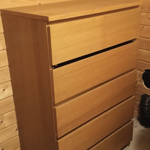 Billig IKEA 6-skuffer Malm kommode