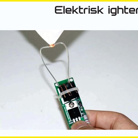 Elektrisk tenner/lighter/lys bue, batteri drift 3-5 volt. Glem GASS- ARC