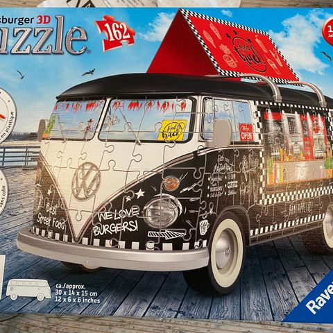 Ravensburger 3D Puslespill 162 Brikker - Volkswagen T1 Folkevognsbuss