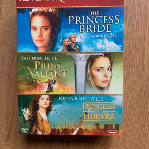 Adventure Collection, DVD. Princess Bride. Prince Valiant. Princess of Thieves.