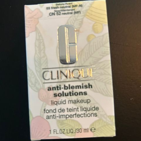 Foundation, qlinique, qlinique anti blemish foundation nr CN  52 neutral