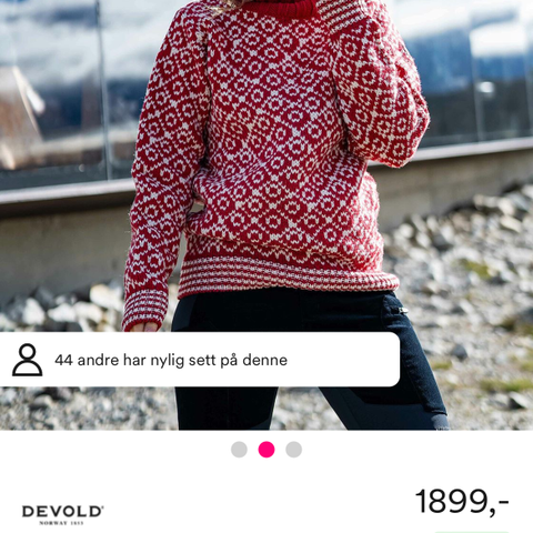 Devold Svalbard Sweater High Neck str xl