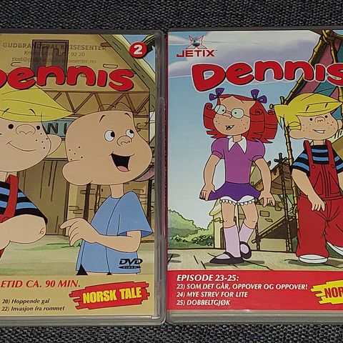 Dennis 2 og 3 DVD