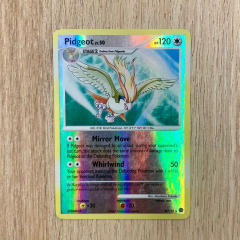 Pidgeot Lv. 50 Reverse Holo - Secret Wonders