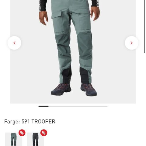 Uåpnet Veir Tur Pants fra Helly Hansen, størrelse S