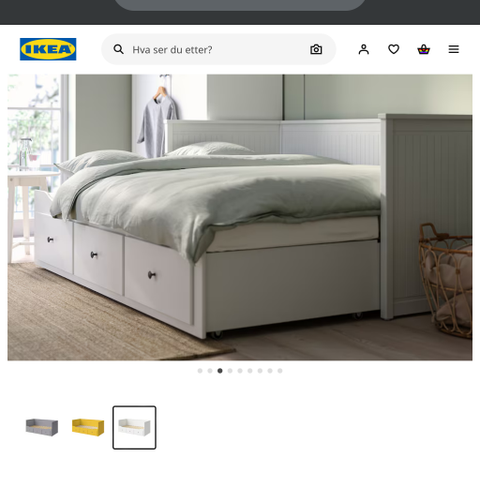 Hemnes dagseng. Uten madrass