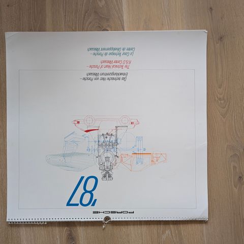 Original Porsche Kalender 1987