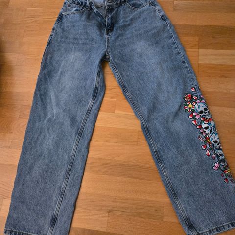 Ed hardy baggy fit jeans ubrukte