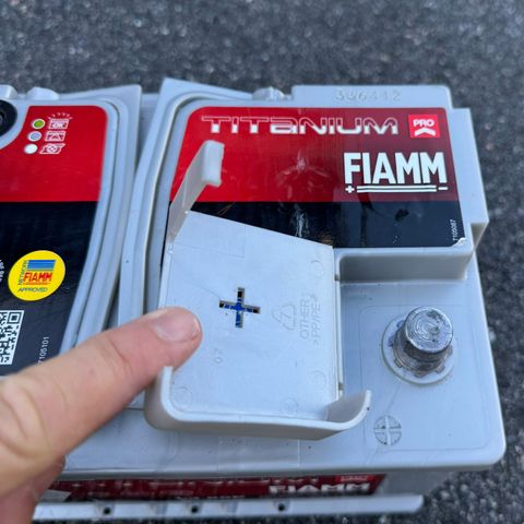 Fiamm 12V 80 amp batteri - nytt!