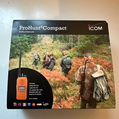 Icom prohunt compact med tilbehør