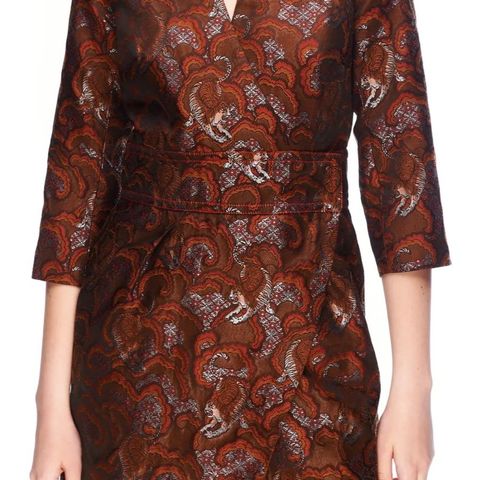 Sandro Tiger Print Kimono Wrap Dress