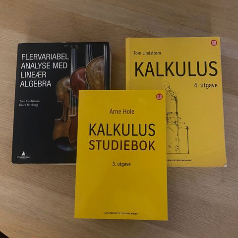 Pensumbøker - Kalkulus, Flervariabel analyse med lineær algebra