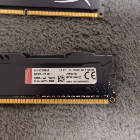 HyperX Fury ddr3 8gb 1600Mhz