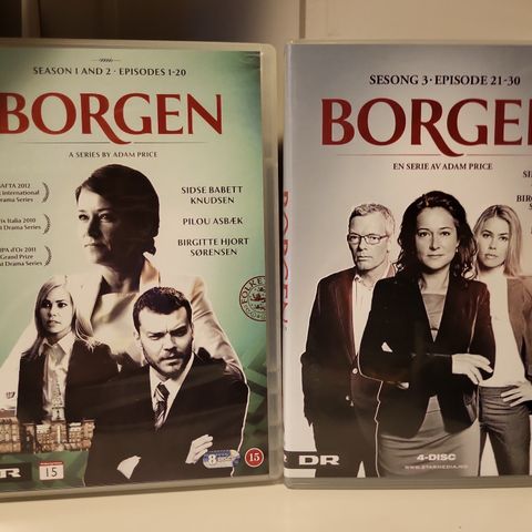 Borgen sesong 1 og 2, og sesong 3