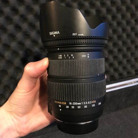 Sigma objektiv 18-200mm