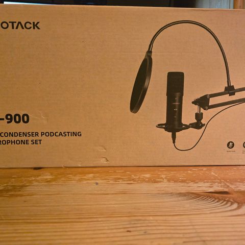 Sudotack - Mikrofon for pc for podcasting, spille, hjemmeopptak, Youtube..