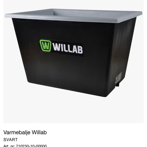 Varmebalje Willab 60 L