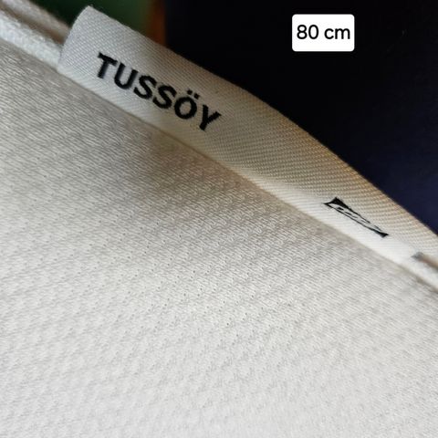 Pent brukt Tussöy overmadrass 80x200