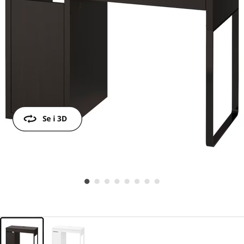 Micke stort skrivebord fra IKEA