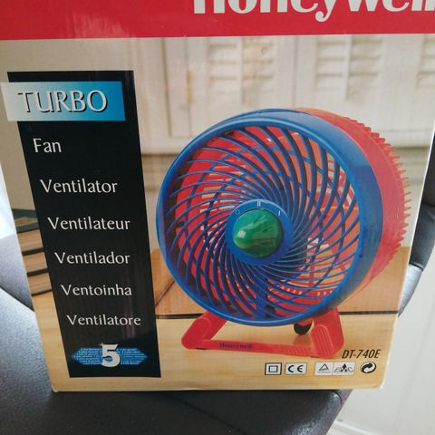 Vintage Duracraft Two Speed Table Fan 90s Red Blue Yellow