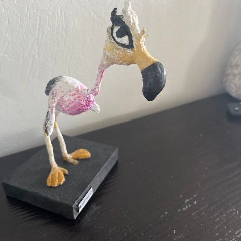 Stork, kunst , popp masje