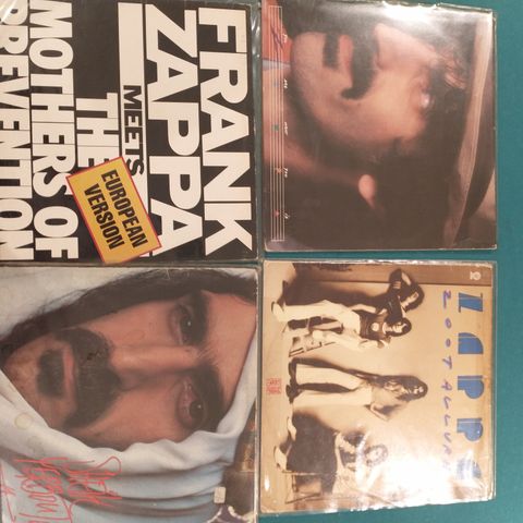 4 lp med Frank Zappa til salgs