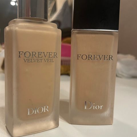 Dior velvet primer og Dior foundation