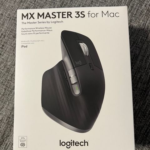 Ny og Uåpnet Logitech MX Master 3S for Mac -grafitt