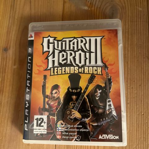 Guitar Hero 3 Legends of Rock til Playstation 3