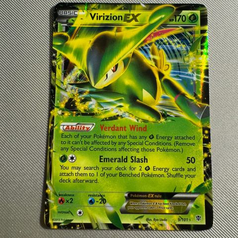 Virizion EX 9/101 Pokemon Black and White