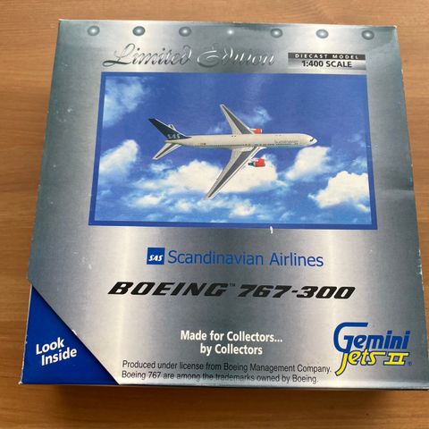 Modellfly SAS Boeing 767-300 Gemini Jets 1:400