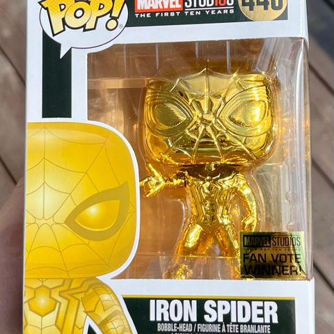 Funko Pop! Iron Spider (Gold Chrome) | Marvel Studios (First 10 Years) (440)