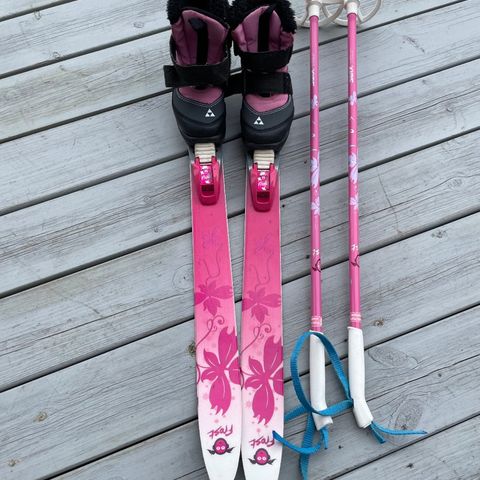 Ski + sko + ski sticks