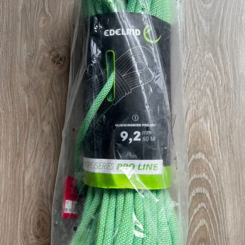 edelrid hummingbird pro dry 9.2mm 60m klatretau