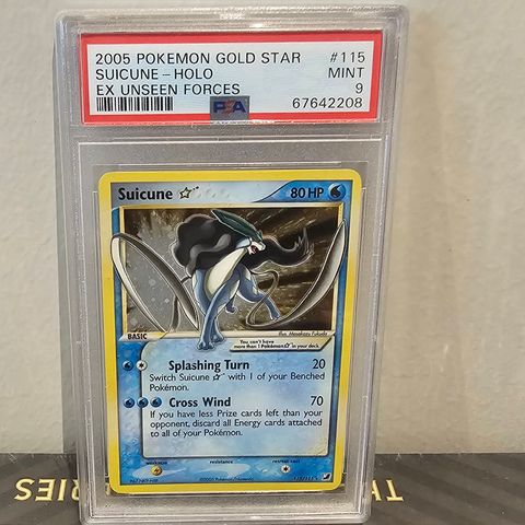 Suicune Gold Star PSA 9