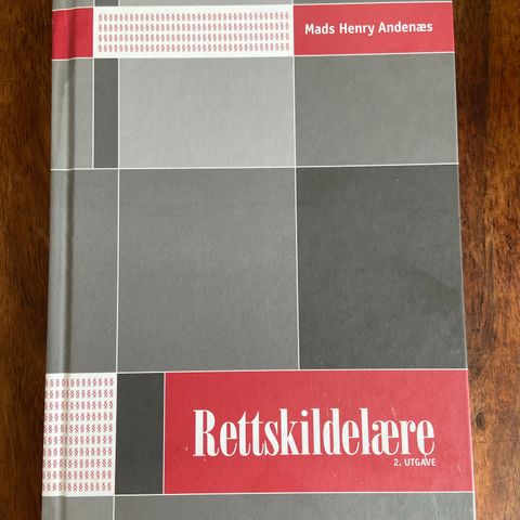 RETTSKILDELÆRE - Mads Henry Andenæs