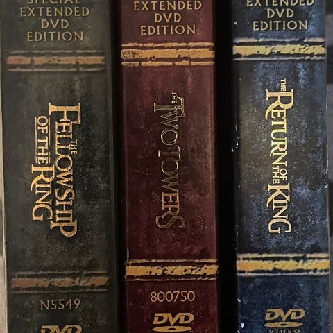 Ringenes Herre 1-3 EXTENDED EDITION DVD