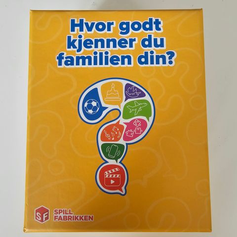 Bordspill hvor godt kjenner du familien din?