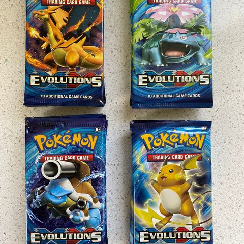 Evolutions - booster pack - uåpnet - 275 kr