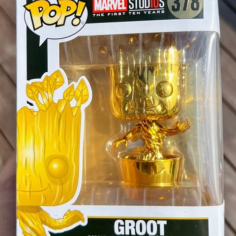 Funko Pop! Groot (Gold Chrome) | Marvel Studios (First 10 Years) (378)